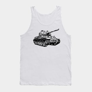 Tank Vintage // Pencil Sketch Tank Top